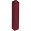 Dark Red Brick 1 x 1 x 5 with Blocked Open Stud
