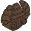 Brown Bionicle Weapon 5 x 5 Shield with Triple Blasters