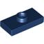 Dark Blue Plate Special 1 x 2 with 1 Stud without Groove (Jumper)