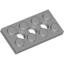 Light Bluish Gray Technic Plate 2 x 4 [3 Holes]