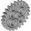 Light Bluish Gray Technic Gear 24 Tooth [New Style with Single Axle Hole][Type 1]