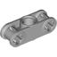 Light Bluish Gray Technic Axle and Pin Connector Perpendicular 3L with Centre Pin Hole