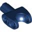 Dark Blue Technic Axle Connector 2 x 3 with Ball Socket and Axle Socket with White Rubber Insert