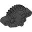 Black Bionicle Matoran Torso Gear 9 Tooth with 3 Axle Holes and 2 Pin Holes