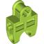 Lime Technic Axle Connector 2 x 3 with Ball Socket Open Sides