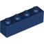 Dark Blue Brick 1 x 4