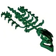 Dark Green Bionicle Piraka Spine Flexible with Mask and Arm Covers Zaktan