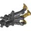 Black Bionicle Foot Piraka Clawed with Pearl Gold Talons