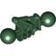 Dark Green Bionicle Toa Metru Arm Lower Section with Two Ball Joints