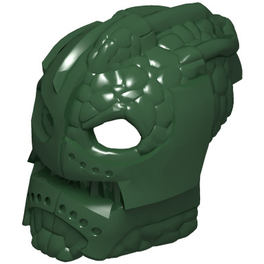 Dark Green Bionicle Mask Suletu (Rubber)