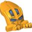 Bright Light Orange LEGO Toa Mahri Head (59533)