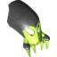 Lime Bionicle Mask Kirop with Black Top [Lime]