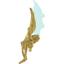 Pearl Gold Bionicle Weapon Ornate with Translucent Light Blue Blade (Tarix)