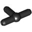 Black Pneumatic T-Piece (T Bar) [New Style]