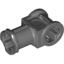 Dark Bluish Gray Technic Axle Connector with Axle Hole