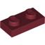 Dark Red Plate 1 x 2