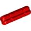 Red Technic Axle 2 Notched