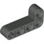 Dark Gray Technic Beam 2 x 4 L-Shape Thick