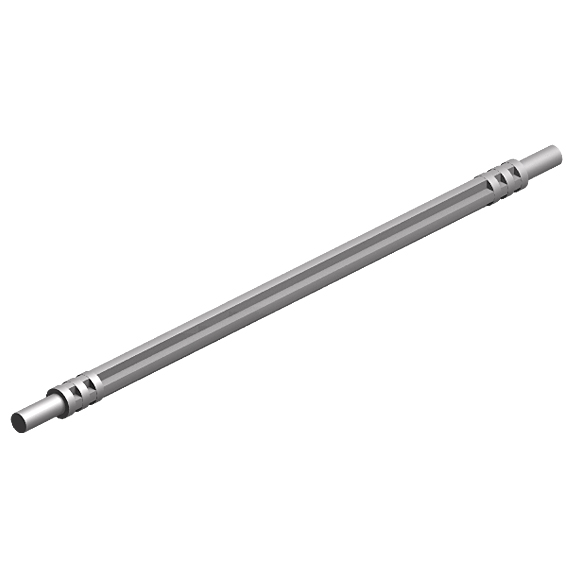 Flat Silver Hose Soft Axle 14