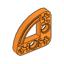 Orange Technic Beam 3 x 3 L-Shape with Quarter Ellipse Thin
