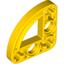 Yellow Technic Beam 3 x 3 L-Shape with Quarter Ellipse Thin