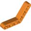 Orange Technic Beam 1 x 7 Bent (4 - 4) Thick