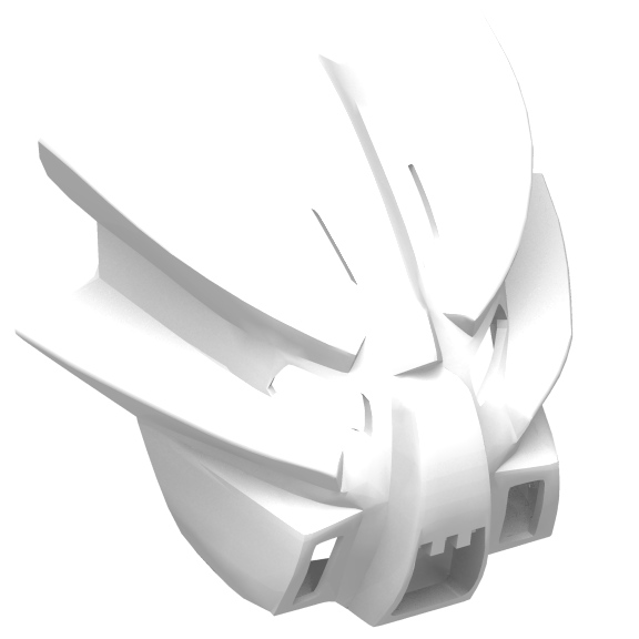 White Bionicle Mask Miru Nuva