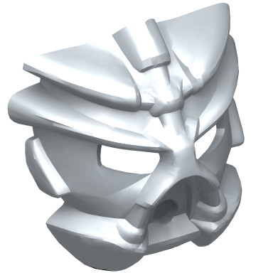 Pearl Light Gray Bionicle Mask Pakari Nuva