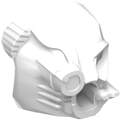 White Bionicle Mask Akaku Nuva