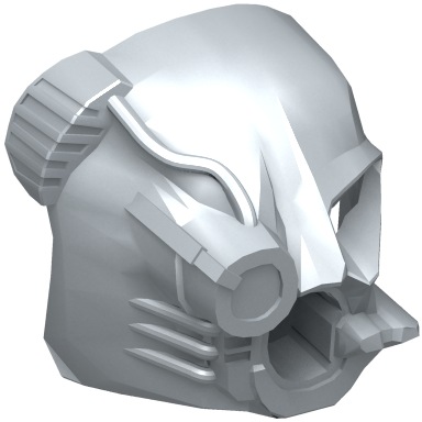 Pearl Light Gray Bionicle Mask Akaku Nuva