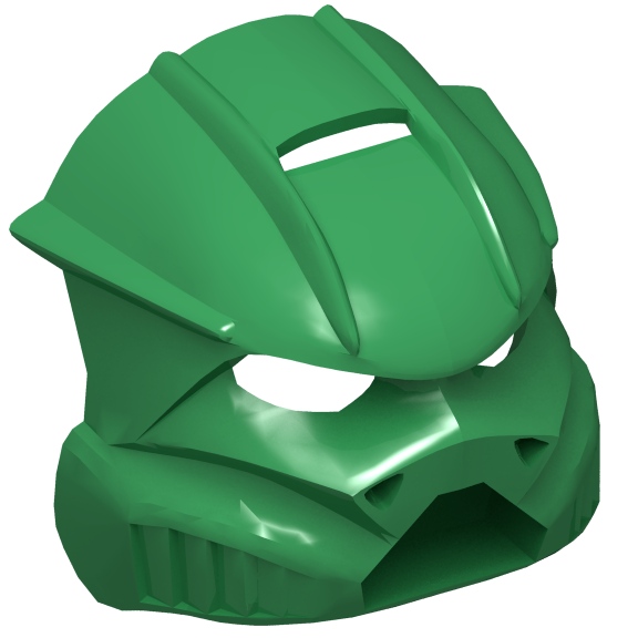 Green Bionicle Mask Kaukau Nuva
