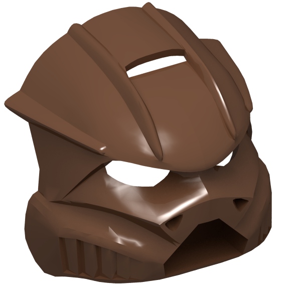 Brown Bionicle Mask Kaukau Nuva