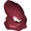 Dark Red Bionicle Mask Huna (Toa Metru)
