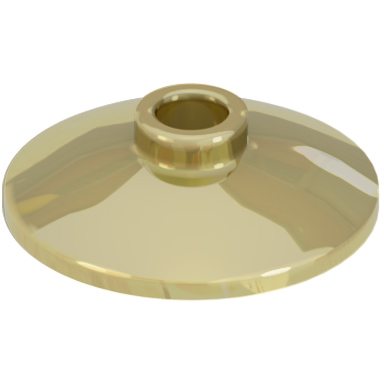 Chrome Gold Dish 2 x 2 Inverted [Radar]