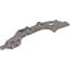 Pearl Light Gray Bionicle Weapon Small Blade (Hewkii Mahri / Solek)