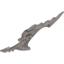 Pearl Light Gray Bionicle Weapon Shark Tooth Blade